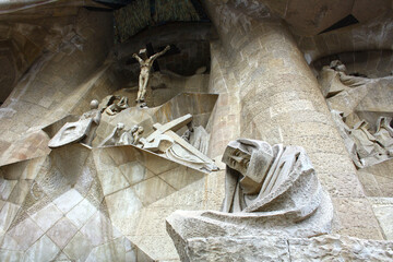 Sagrada Familia catholic basilica, Barcelona, Catalonia, Spain.