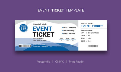 Event Ticket Vector Template 59
