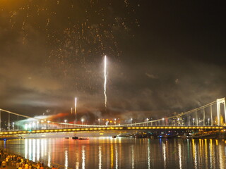 night view of the city