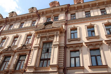 Fototapeta na wymiar Москва, улицы, здания, силуэты, фонари