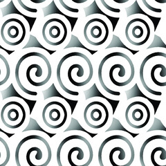 Monotone blue and grey of silhouette tropical foliage and fill in stripe leaves in colorful mood seamless pattern in vector for fashion fabric and all prints