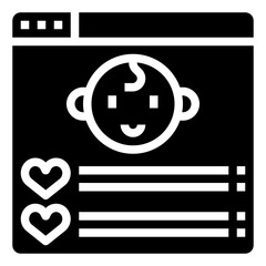 WEBSITE glyph icon,linear,outline,graphic,illustration