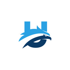creative letter u concept eagle logo design vector illustration © SUGIYARTO