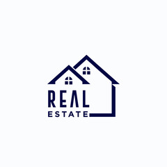 real estate logo design vector