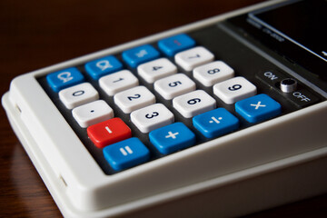 Obraz premium 70's vintage calculator