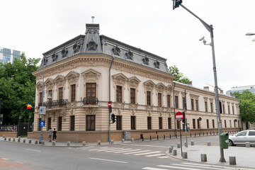 A classic building in Bucharest that still looks good yet needs a lot of historical preservation to...