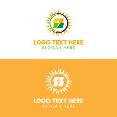 Solar Logo Design, Solar, Logo, Energy logo design Vector template