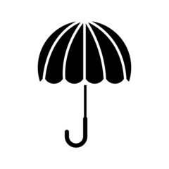 Umbrella flat vector icon isolated on white background