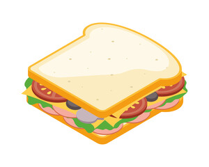 delicious sandwich fast food