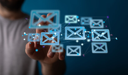 Email Inbox Electronic Communication Graphics Concept