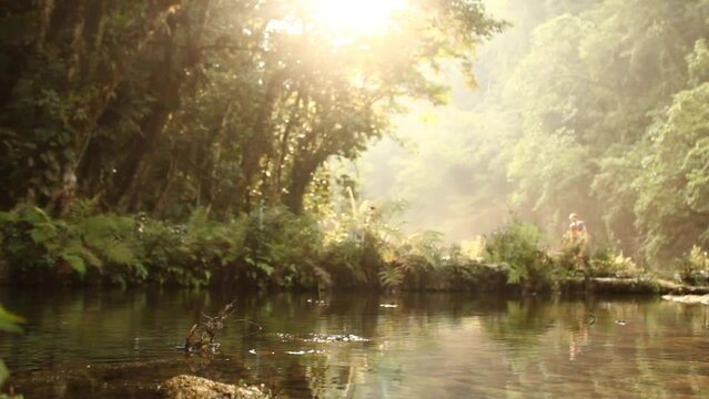 sunset at semuc champey
