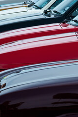 Abstract Minimalist Detail onClassic Bug Beetle Cars