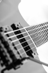 Detail of a Heavy Metal Rock Guitar