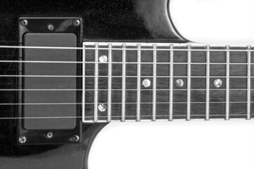 Detail of a Heavy Metal Rock Guitar