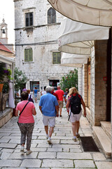 Sibenik,Croatia; - september 5 2021 : picturesque city centre