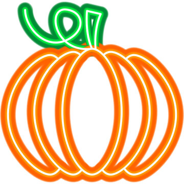 Pumpkin Neon Icon