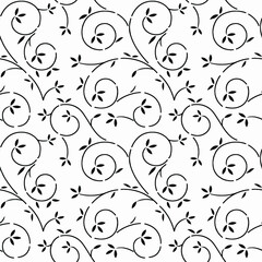 Monotone blue and grey of silhouette tropical foliage and fill in stripe leaves in colorful mood seamless pattern in vector for fashion fabric and all prints