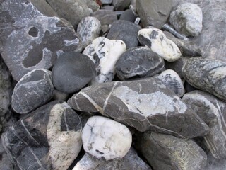 Arrière-plan de galets gris