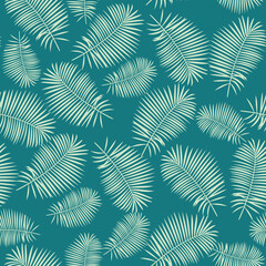 Luxury tropical nature palm leaves pattern design