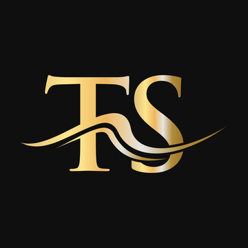Letter TS Logo Design. Initial TS Logotype Template For Business And Company Logo