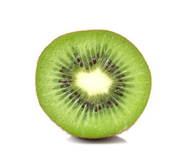 Fototapeta na wymiar Kiwi fruits slice on white background