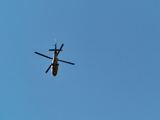 military elicopter in action