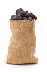 Coal in a bag.