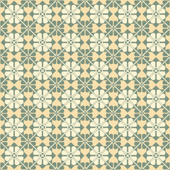 Abstract arabesque seamless pattern. Linear floral ornament. Artistic geometric backdrop in arab orient style. Great for fabric and textile, wallpaper or package background design