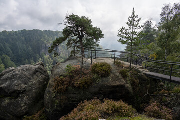 Aussicht Hafersäcke, Sächsische Schweiz an der Brand Baude