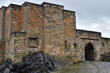 Fototapeta na wymiar Edinburgh,Scotland - october 21 2021 : old picturesque castle