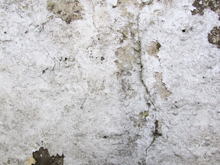 White Paint Cracking on Old Wall