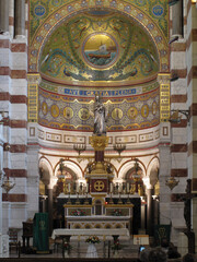 Innenansicht der Basilika Notre-Dame-de-la-Garde
