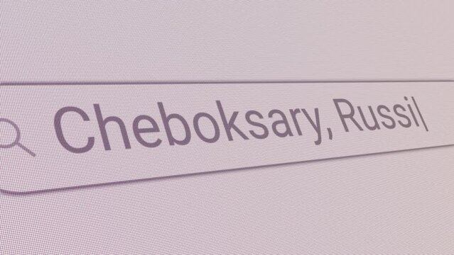 Search Bar Cheboksary Russia 
Close Up Single Line Typing Text Box Layout Web Database Browser Engine Concept