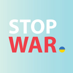 stop war in Ukraine concept- vector illustration