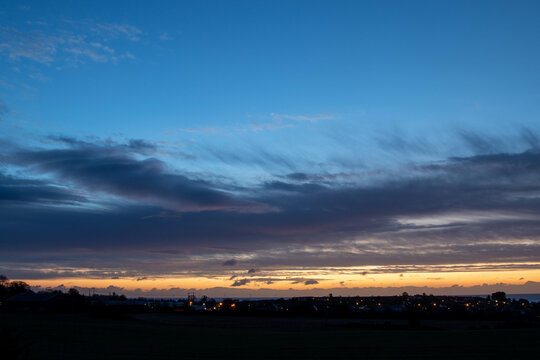 sunrise over Arklow town