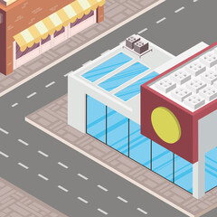 building store on the street