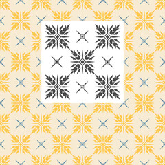 Mockup seamless pattern in the style of gothic