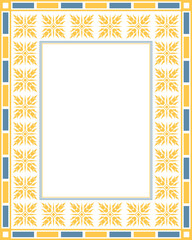 Mockup frame with a pattern in the style of gothic