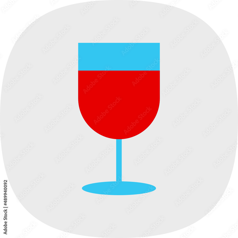 Sticker wine glass alt icon