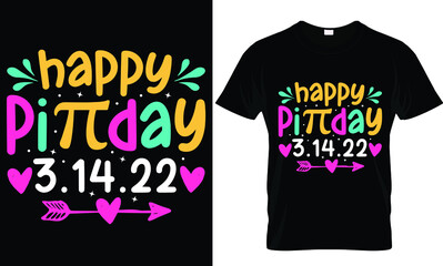 Pi day t-shirt design. Happy pi day craft t-shirt design. T-shirt design for women. - obrazy, fototapety, plakaty
