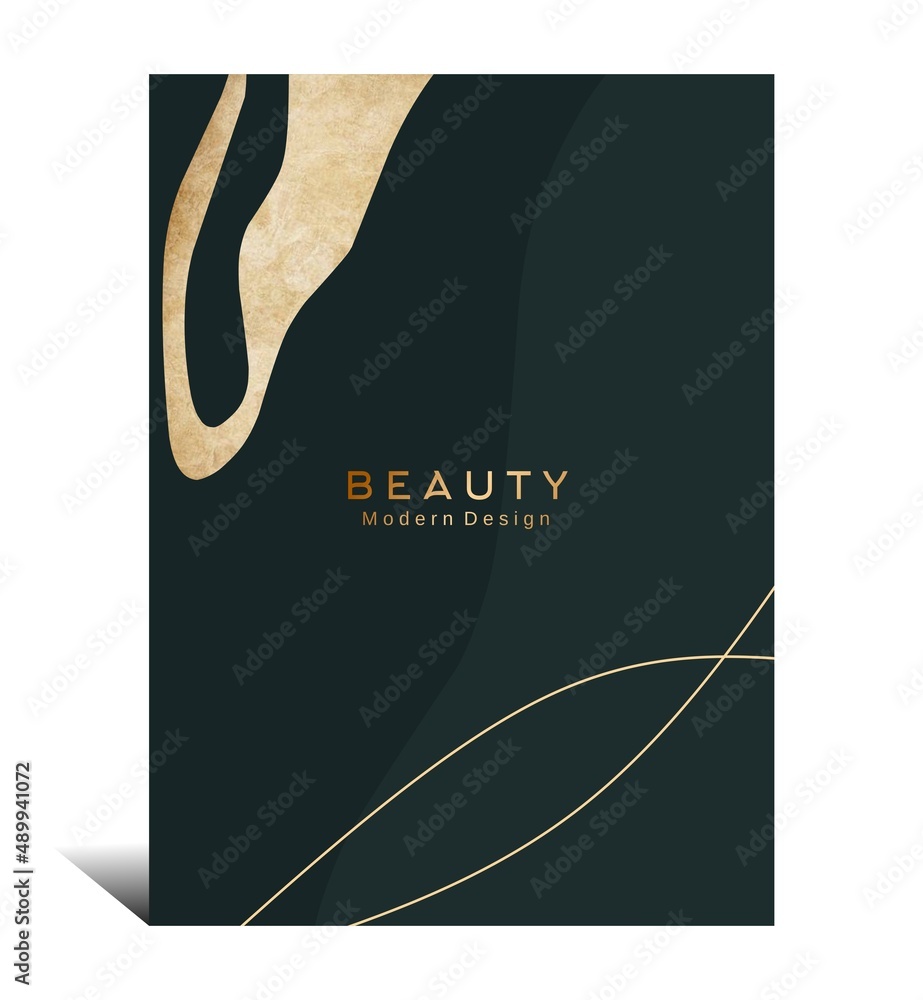 Poster geometric shape background template design with abstract patterns