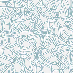Abstract background with tangles lines. Hand drawn vector illustration. Flat colors, easy to recolor.