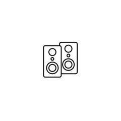  loud speakers icons  symbol vector elements for infographic web