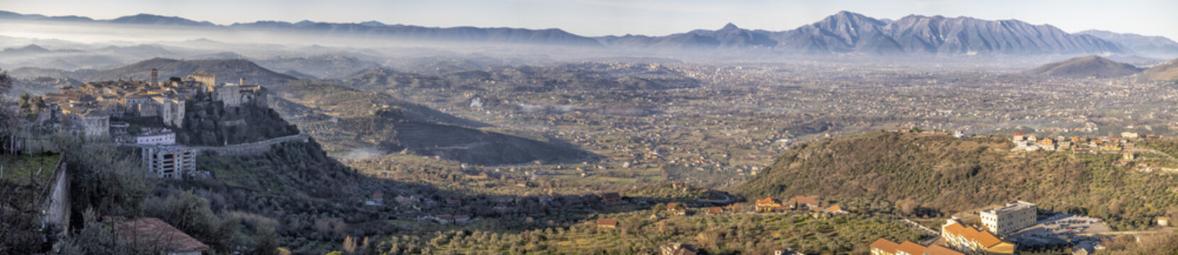 veroli medieval village lazio frosinone huge valley landscape