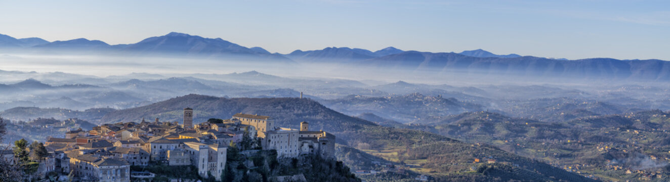 veroli medieval village lazio frosinone huge valley landscape
