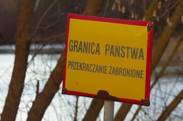 Granica Polska - Ukraina. - obrazy, fototapety, plakaty
