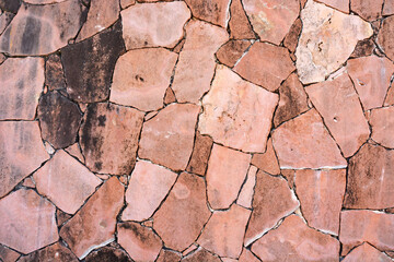 Obraz premium Texture from different stones and concrete. The picture can be used as a background