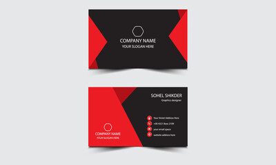 company business card design free eps 