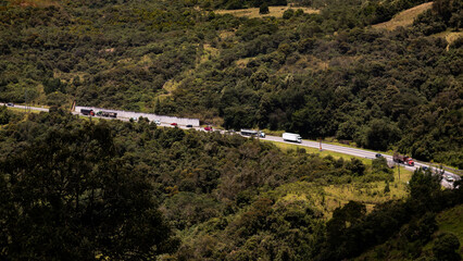 Road in South America Colombia