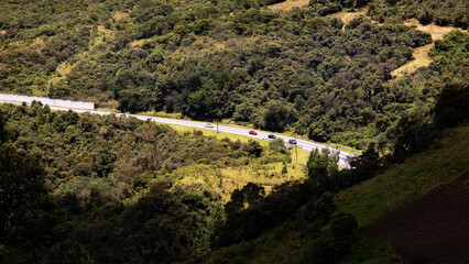 mountain road in the Colombian mountains